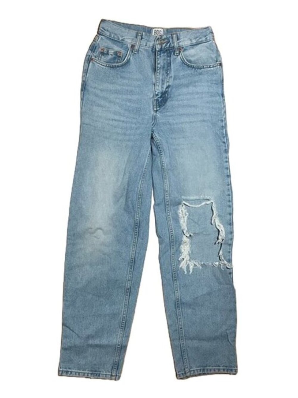 BDG High-Waisted Baggy Distressed Jeans